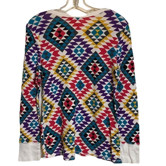 OP Thermal Long Sleeve Top Aztec Geometric Print - Picture 4 of 6